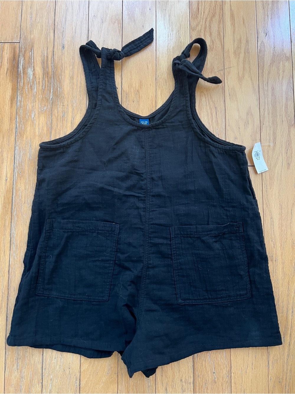 Old Navy Black Tie-Shoulder Romper